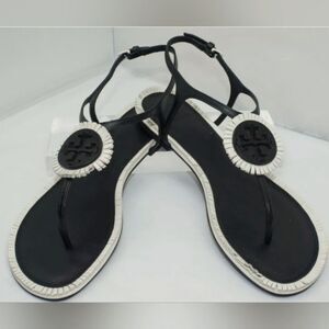 Tory Burch Miller Fringe Flat Sandal